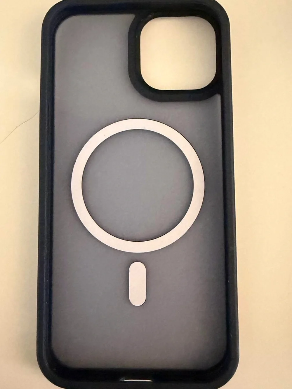 dark blue Magnetic-Compatible Phone Case with Magsafe Ring